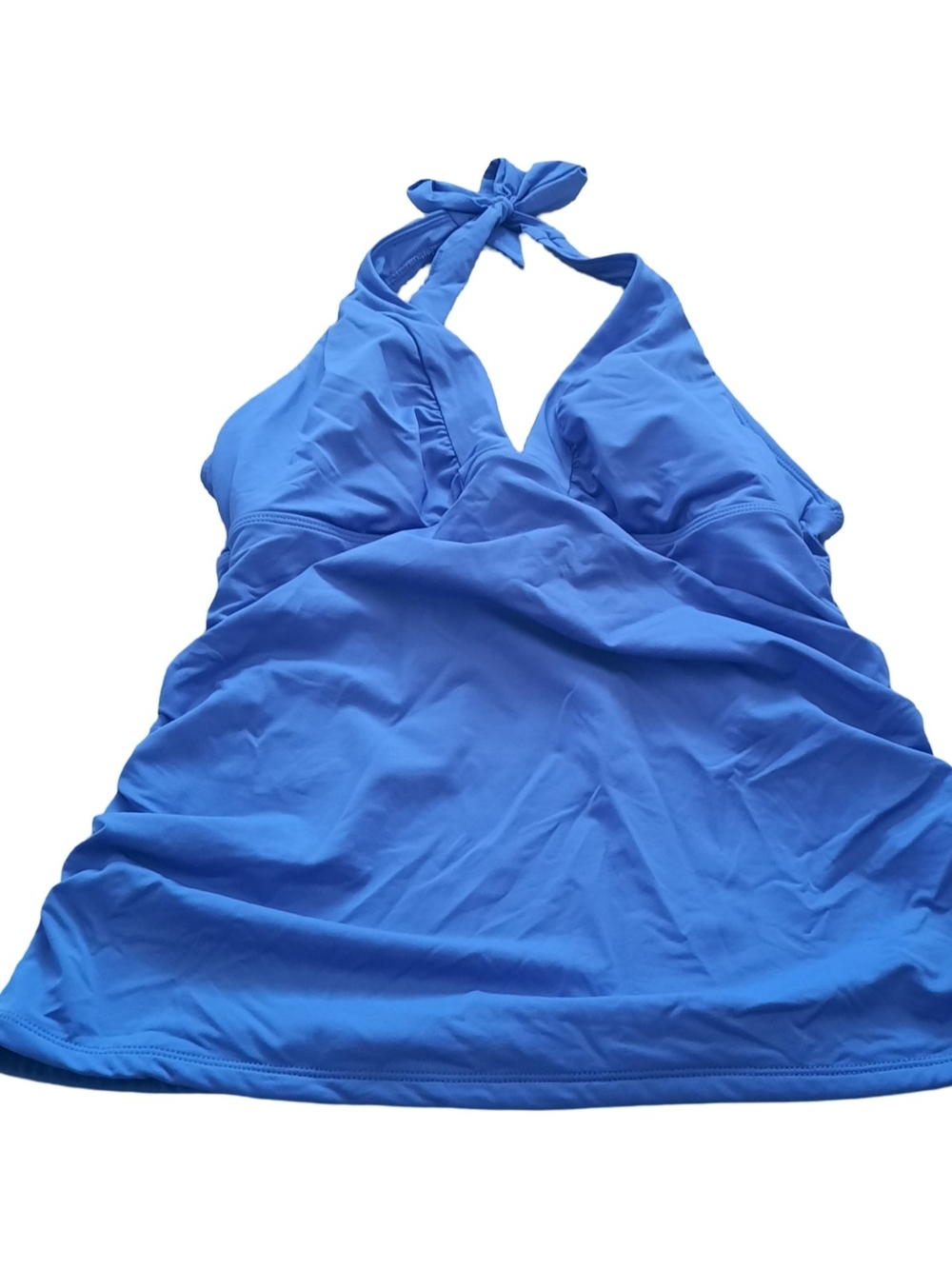 Athleta Royal Blue Halter Tankini with Tie Neck